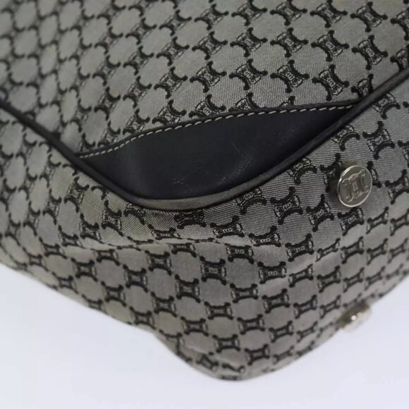 CELINE Macadam Canvas Hand Bag Gray Auth - Picture 13 of 16